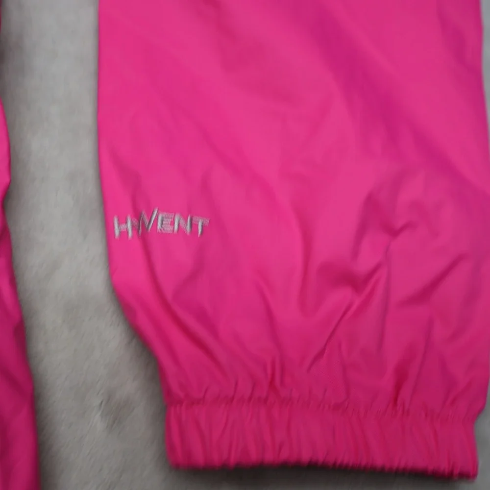 North Face Jacket Girl XL Pink Wind Rain Waterproof Full Zip Lightweight Outdoor